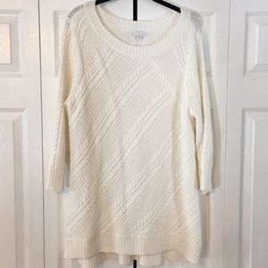 Cross Cross Cable Knit Detail Sweater